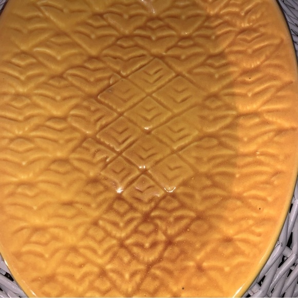 Y2K Ceramic Pineapple Serving Dish Tray Home Decor Mint Condition - Picture 5 of 8